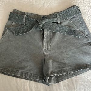 J. Crew garment-dyed tie-waist shorts